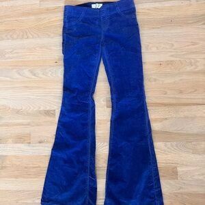 We the Free Navy Blue Corduroy Flare Pants, Size 27